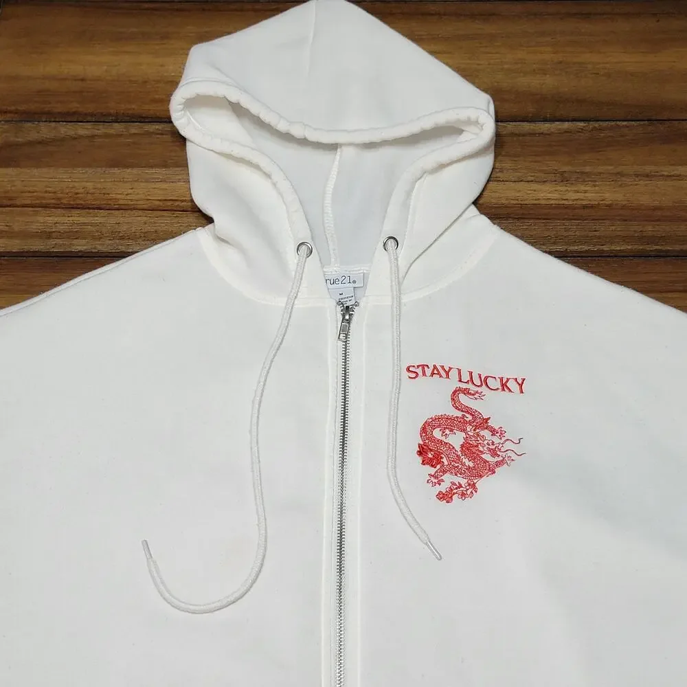 Rue 21 Unisex Hooded Full Zip Jacket 